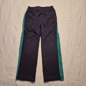 Tea Collection boys size 4 or 5? no tag blue & green joggers guc for fade